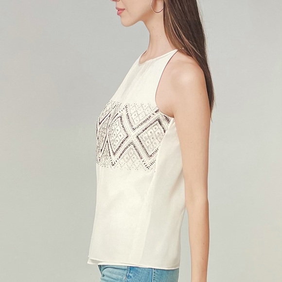 NWT WHBM Beaded Dressy Sheer Top.. Size XS - Picture 2 of 15